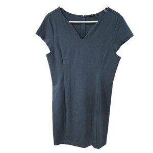 Ann Taylor Sz 12 V-Neck Sheath Dress